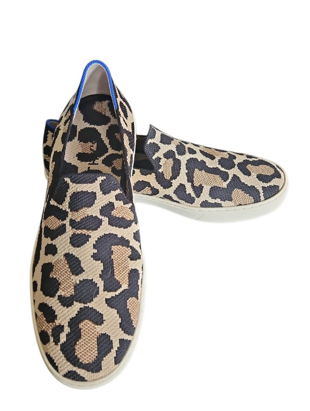 Rothy's Leopard Print Mesh Slip-On Mules Women's Size 10